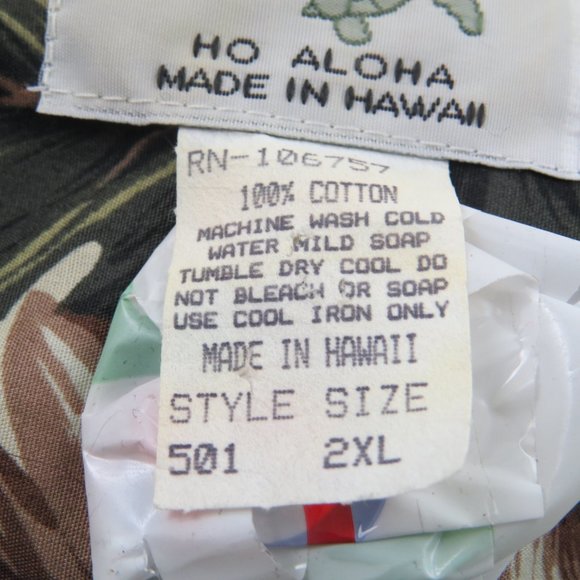 Retro Hawaiian Shirt - By Ho Aloha - Vibrant Floral Theme - Men's 2 XL - Picture 11 of 11